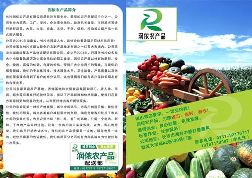农产品配送公司宣传彩页设计